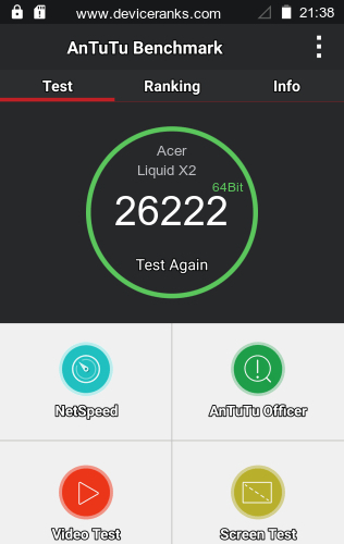 AnTuTu Acer Liquid X2