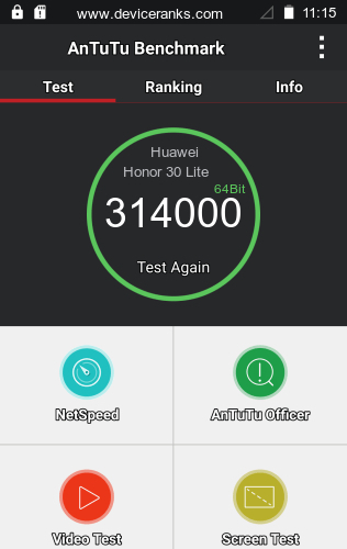 AnTuTu Huawei Honor 30 Lite