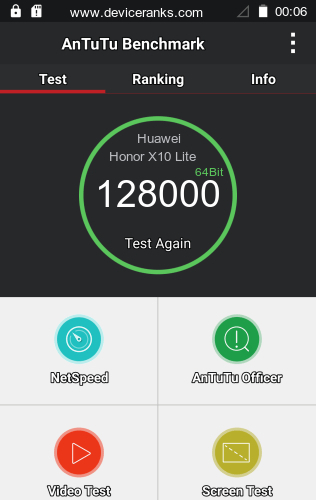 AnTuTu Huawei Honor X10 Lite